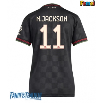 Bayern Munich Nicolas Jackson #11 Tricou Fotbal Replică 2025-26 Femei Treilea